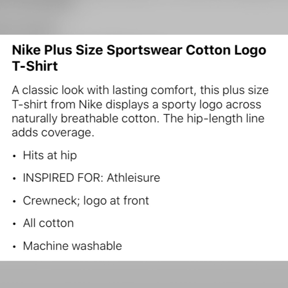 🌸Nike plus size shirt🌸 - Picture 7 of 7